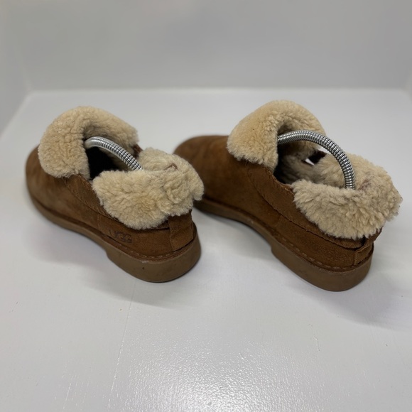 UGG Shearling Slip-On Loafers Brown Women’s 8 - Picture 6 of 11
